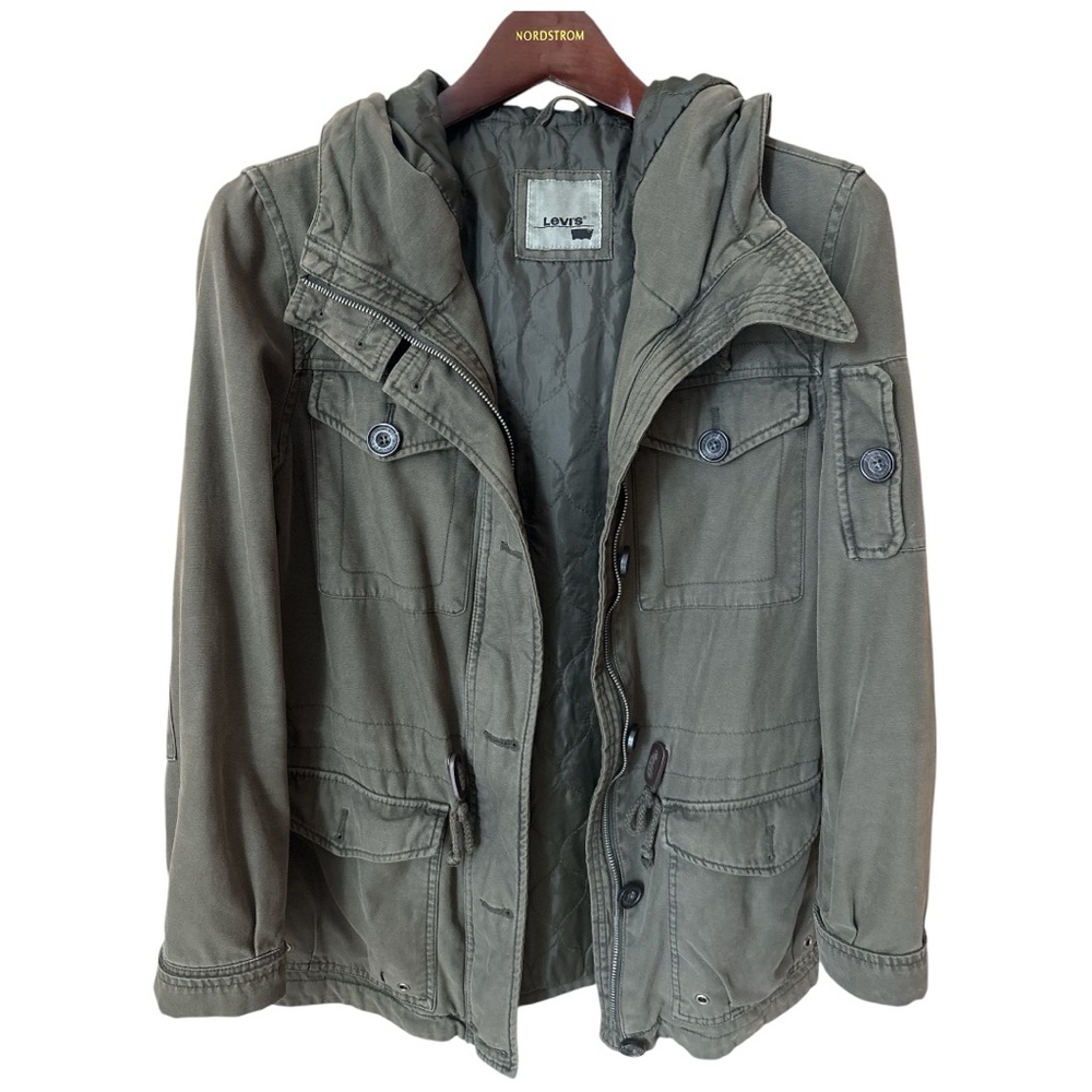 ✨ Levi's Women’s Utility Green Jacket ✨ - Picture 1 of 4